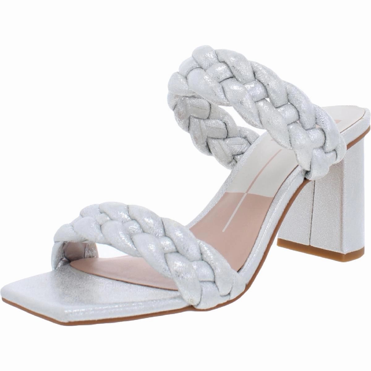 Paily Womens Braided Square Toe Heel Sandals Perfect Style Tall Spark