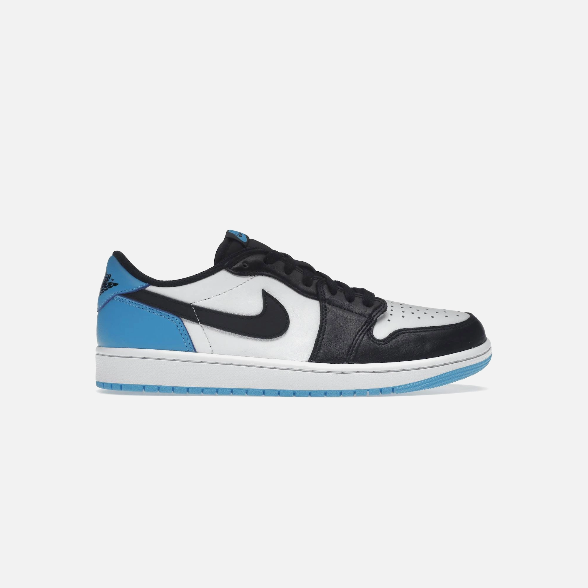 Smooth Motion Nike Air Jordan 1 Retro Low OG Black Dark Powder Blue