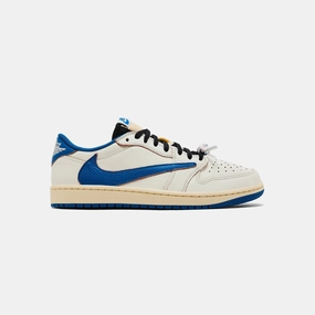 Nike Air Jordan 1 Retro Low OG SP Fragment x Travis Scott Sail Military Blue All Day Comfort