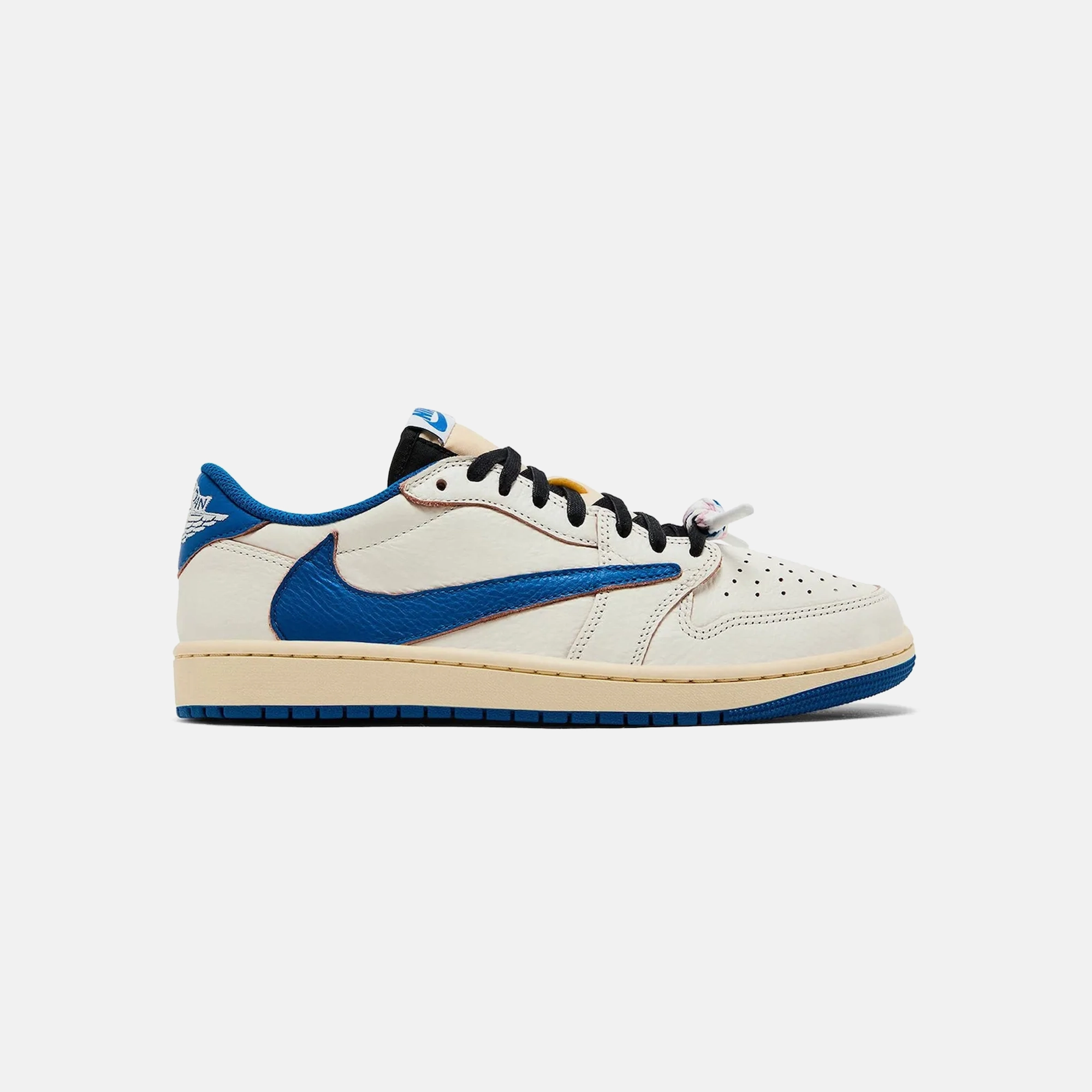Nike Air Jordan 1 Retro Low OG SP Fragment x Travis Scott Sail Military Blue All Day Comfort