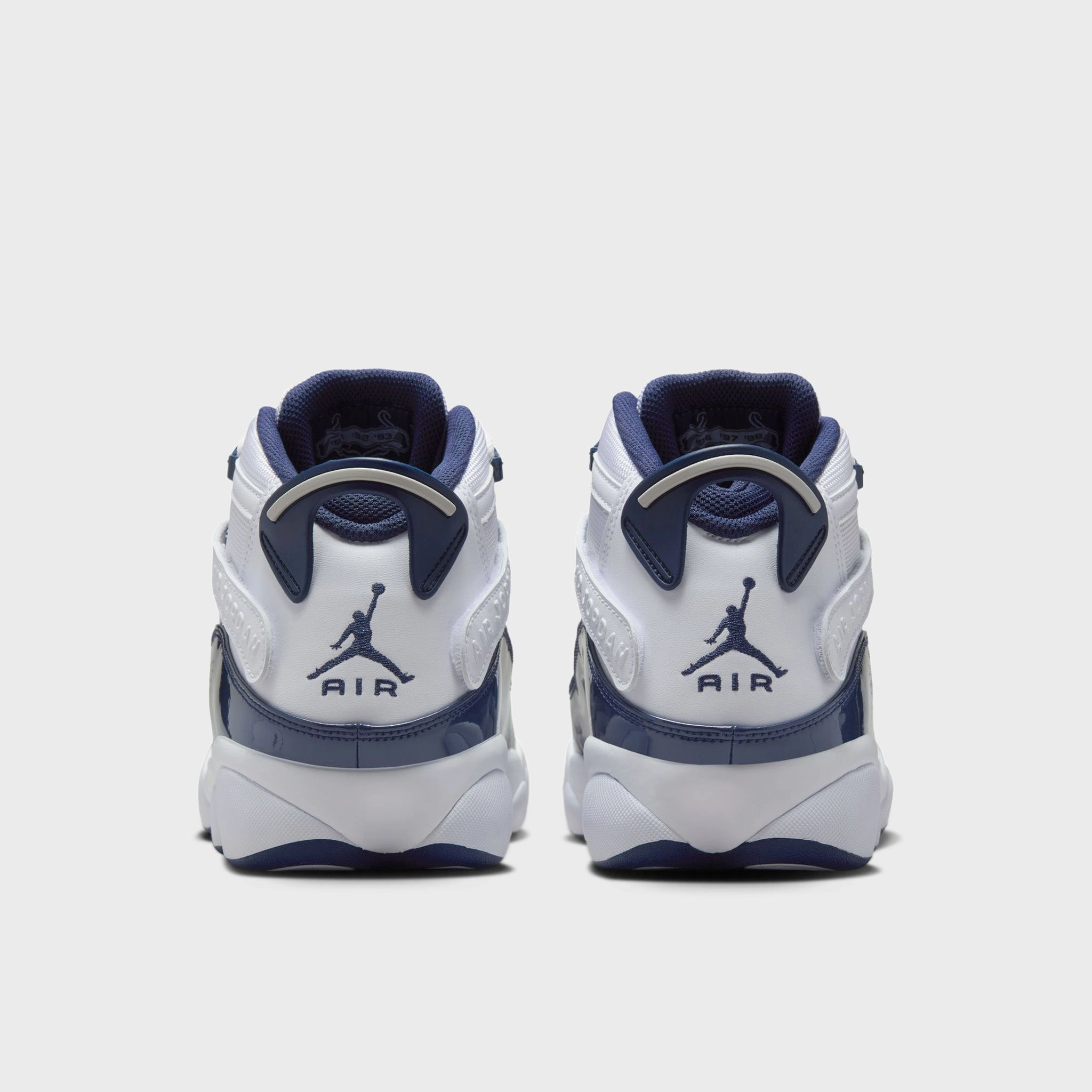 Jordan 6 Rings White / Midnight Navy - Neutral Grey Seamless Upper Seamless Inner Construction
