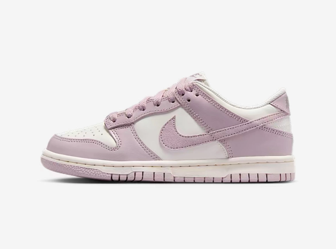 Pre-Order Lilac Pink Pink and Black Swarovski Womens Nike Dunk Shoes Zip Closure