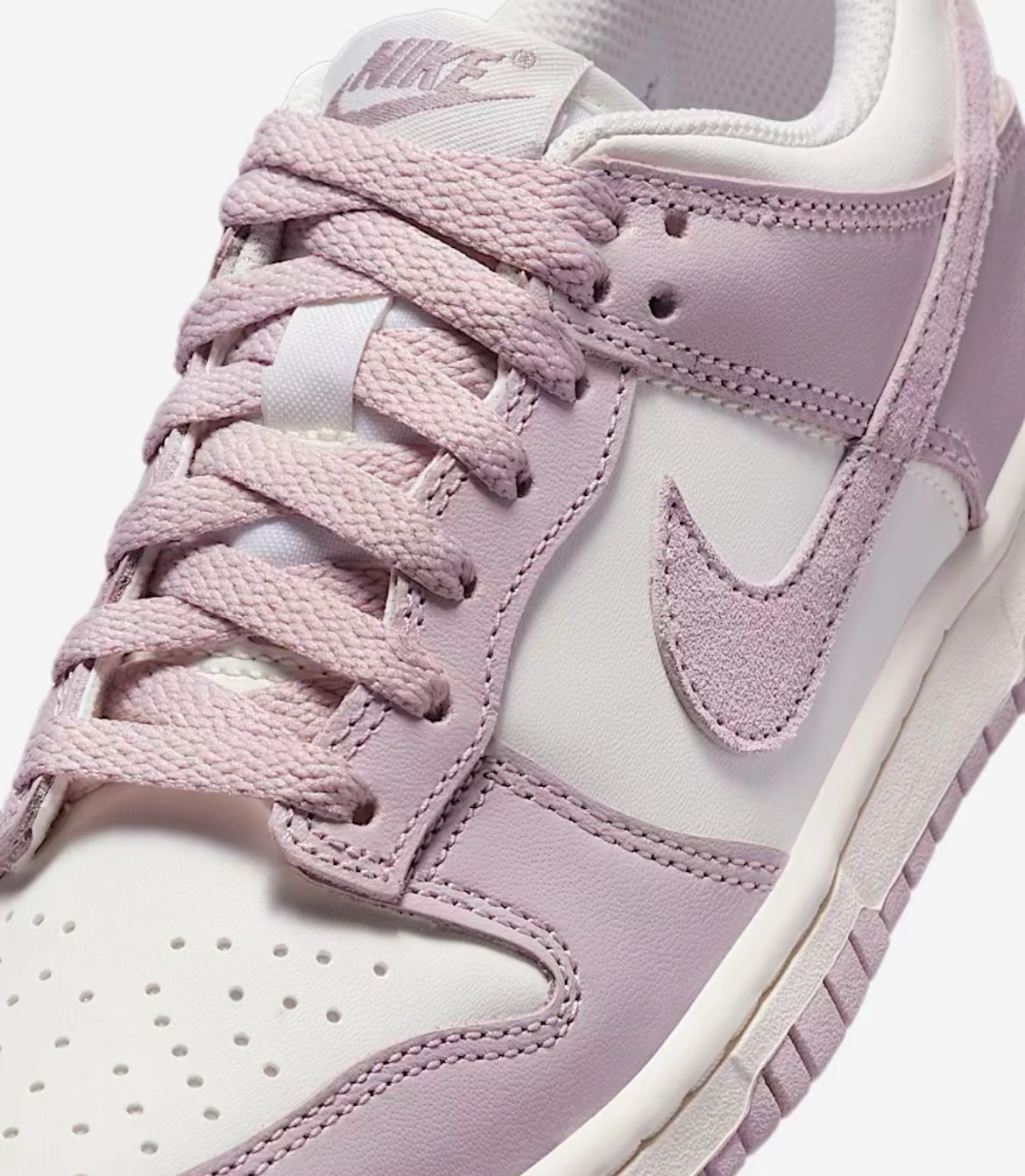 Pre-Order Lilac Pink Pink and Black Swarovski Womens Nike Dunk Shoes Step Safe