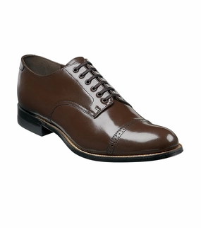 Men's Madison Cap Toe Oxford Shoes In Brown Formal Comfort