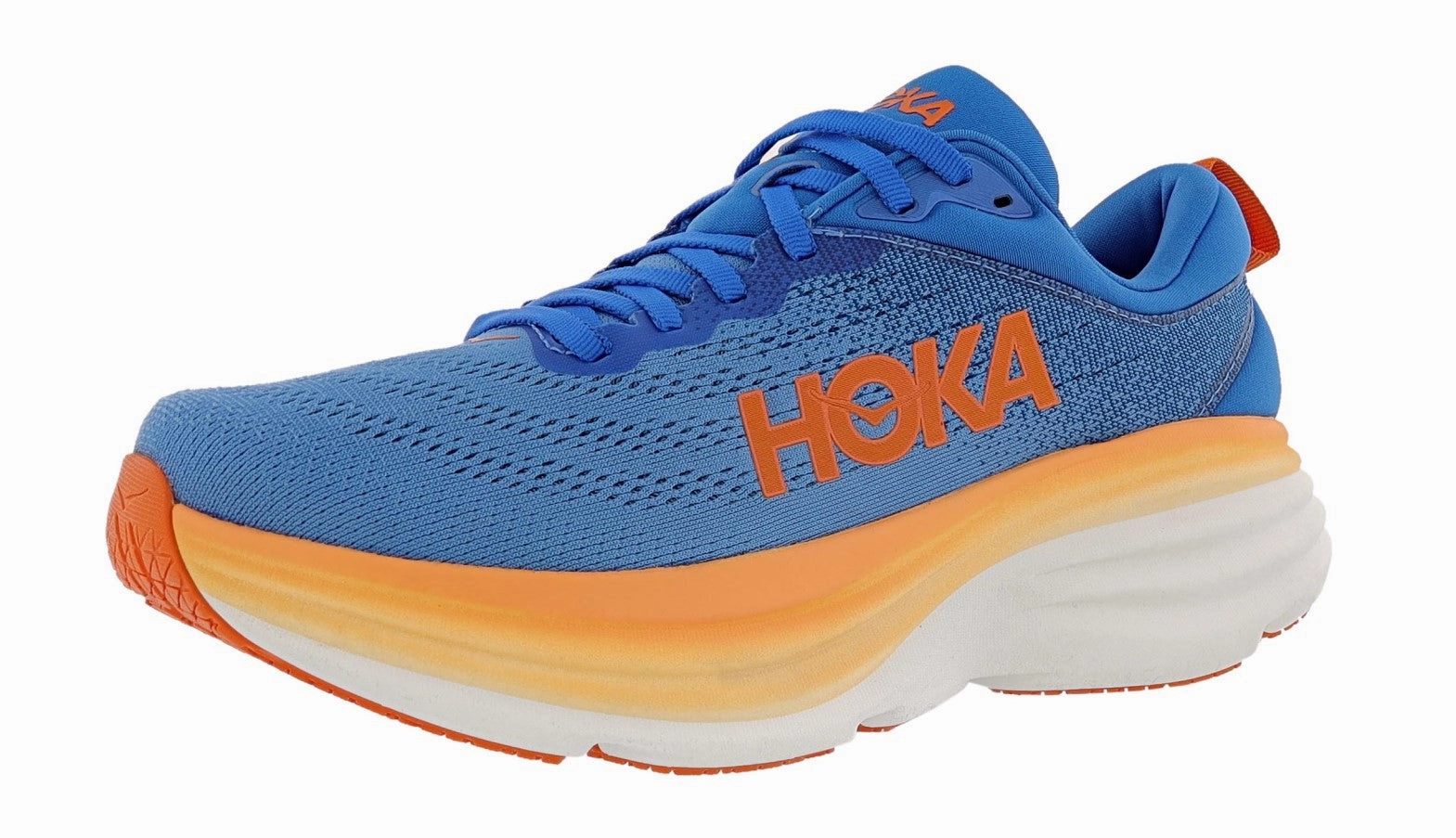 bright - colored running shoes Hoka Men's Bondi 8 Ultra Cushioned Walking & Running Shoes