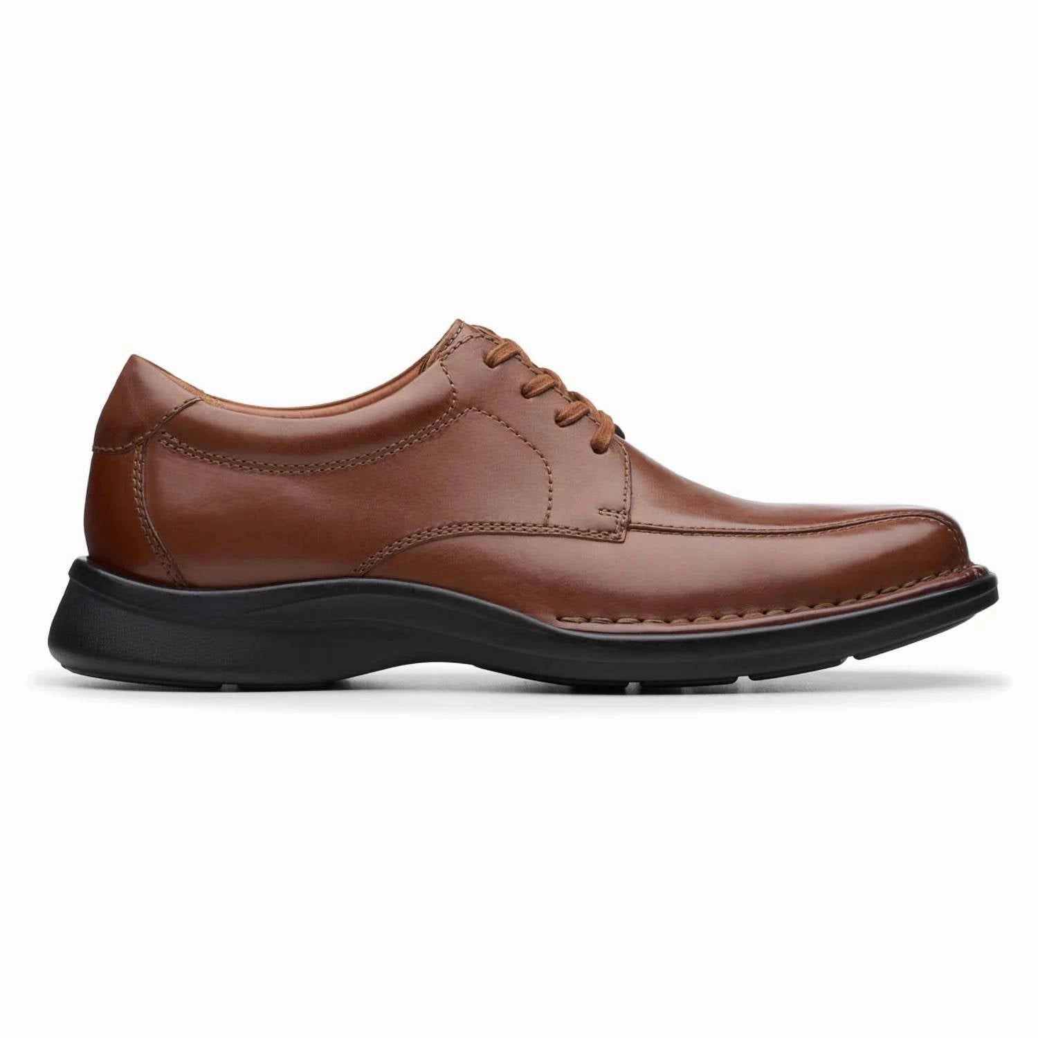 Men's Kempton Run Lace-Up Shoes In Tan Leather Textured Finish Versatile User