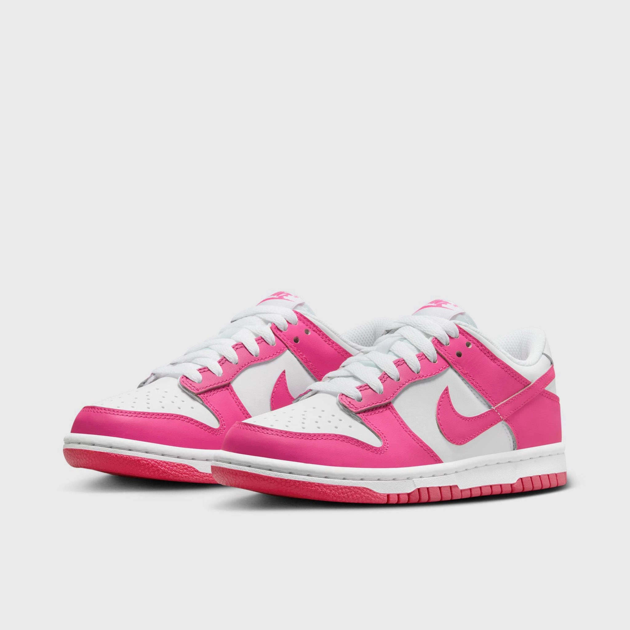 Nike Dunk Low GS White / Laser Fuchsia Ultra Light Outsole