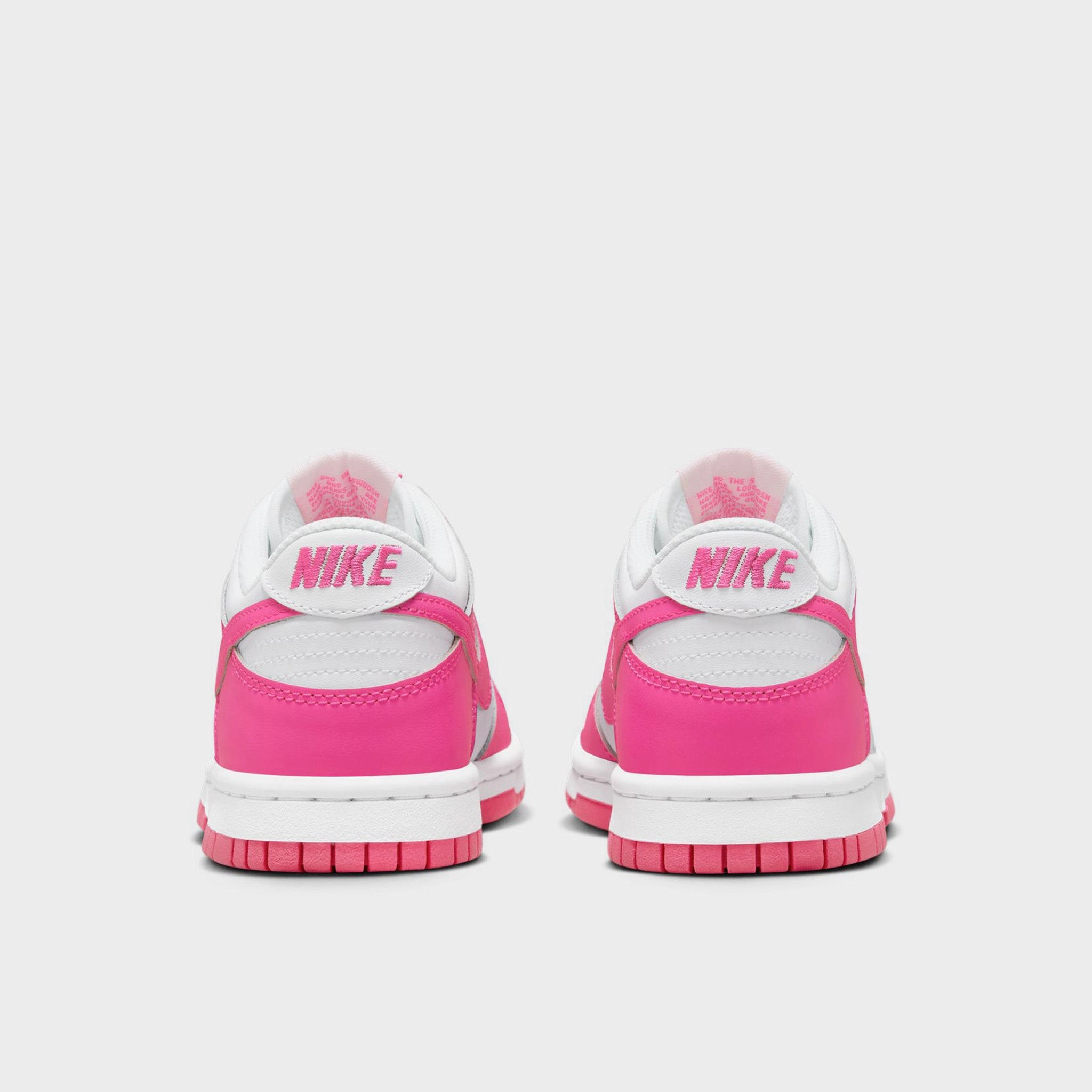 Torsion Spring Mechanism Reinforced Midfoot Nike Dunk Low GS White / Laser Fuchsia