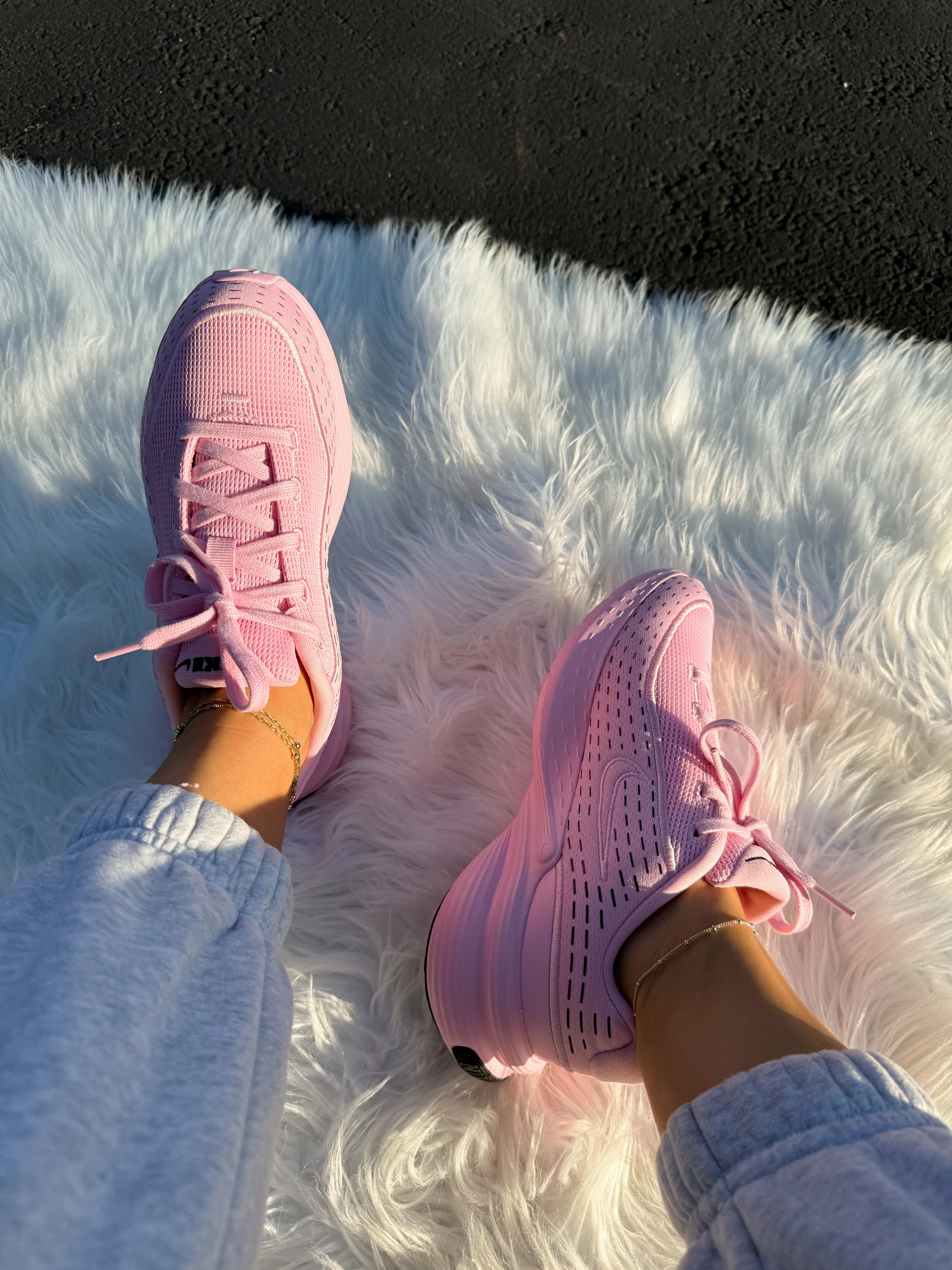 Bubblegum Pink Swarovski Womens Girls Nike Shoes weekend use