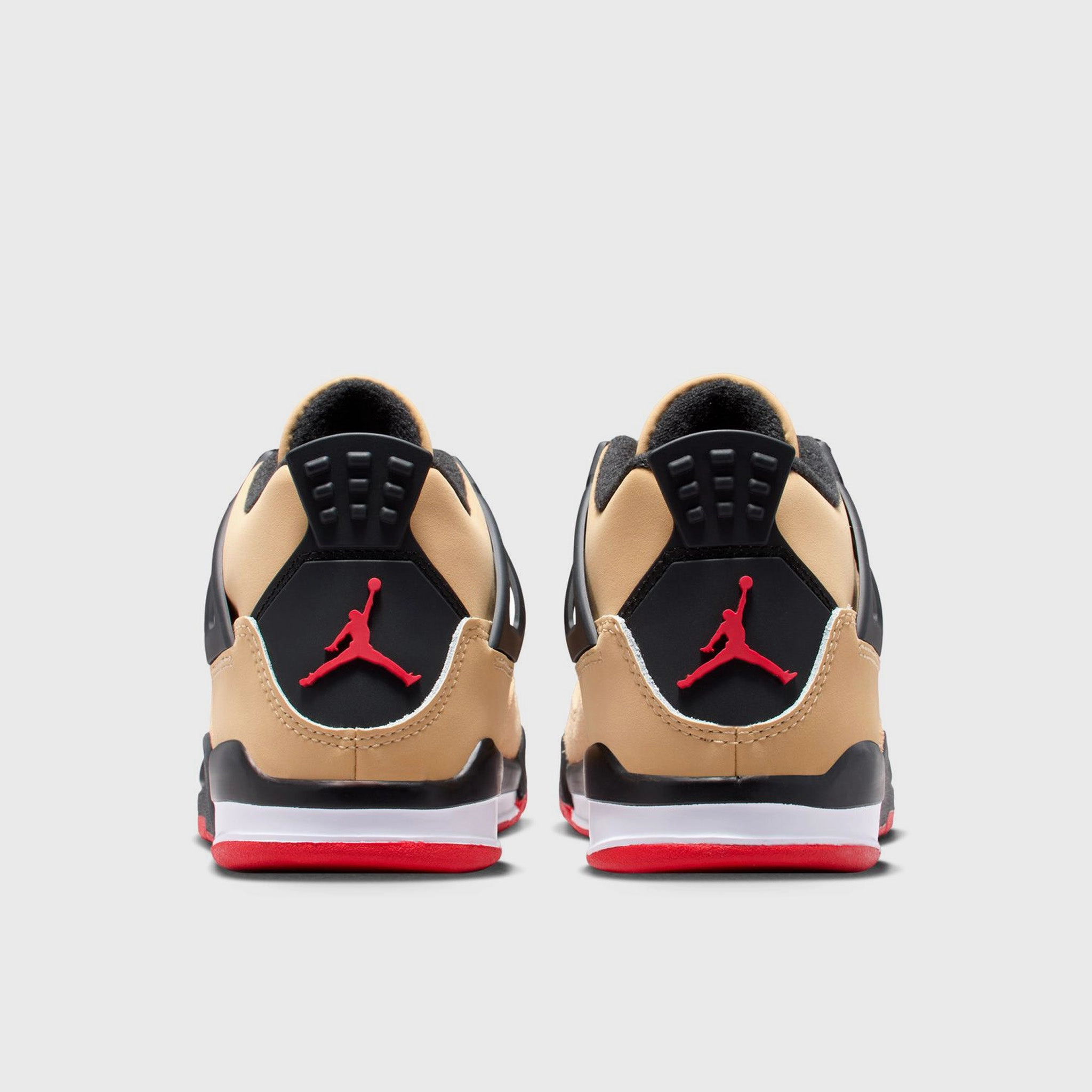 Jordan 4 Retro PS Fire Red / Starfish - Sesame Multi Density Foam Sneakers Zip Up