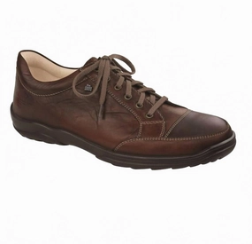 Leather Casual Men's Alamo Shoes In Plavajo/palmer Kastanie/cigar