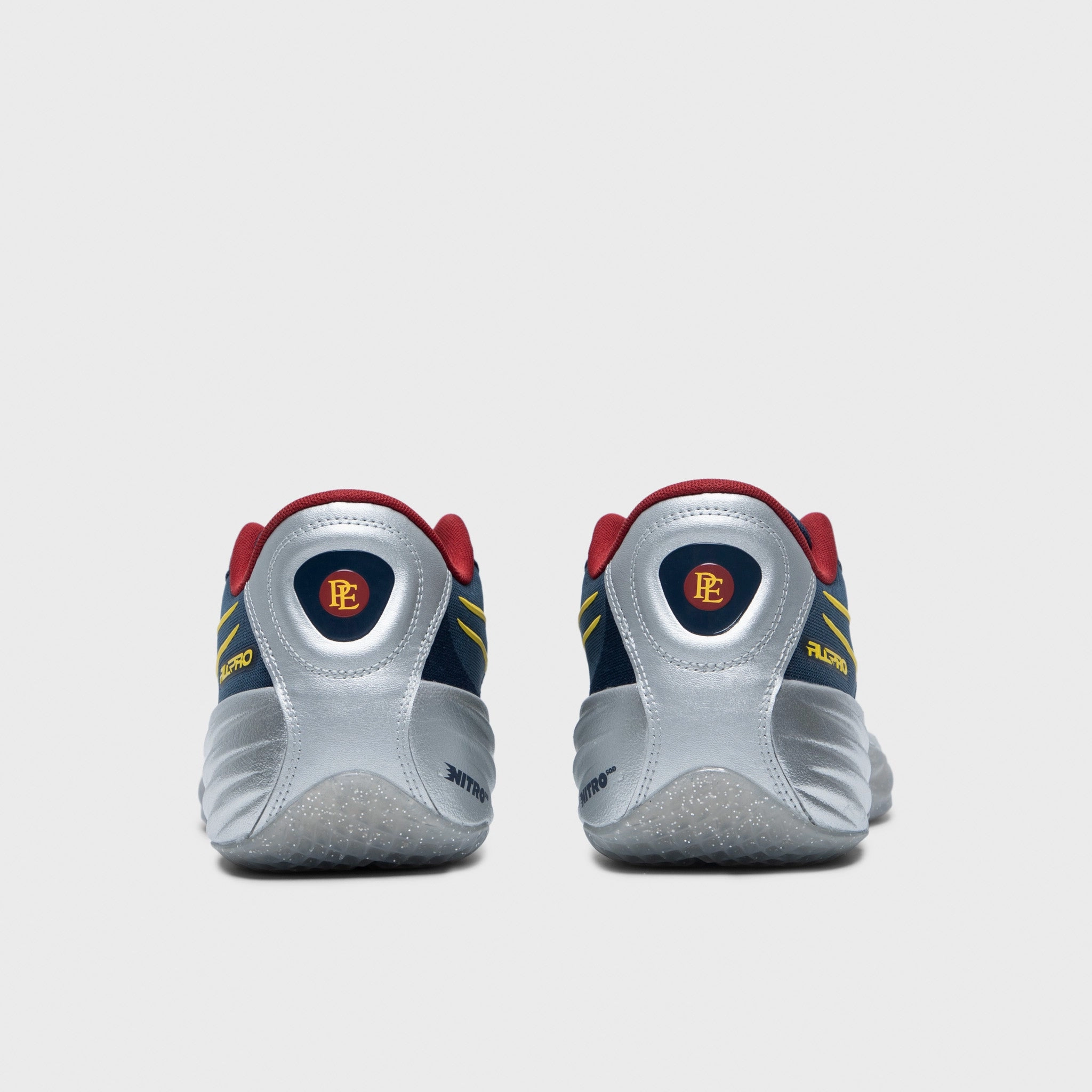 Wide Forefoot Design PUMA All-Pro NITRO Club Navy / Intense Red