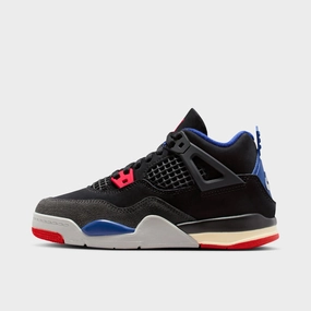 Jordan 4 Retro PS Black / Fire Red - Deep Royal Blue Adaptive Fit