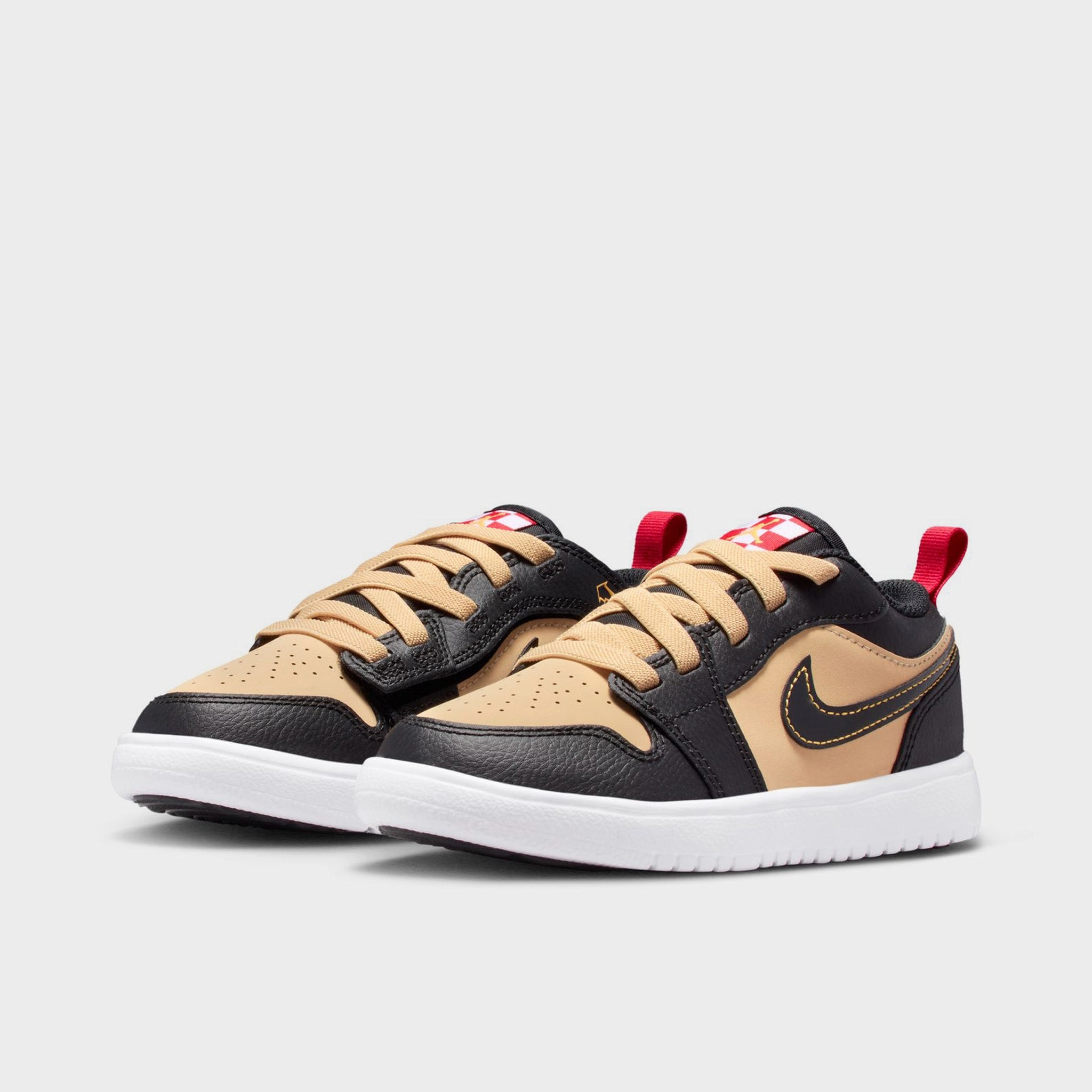Jordan 1 Low SE PS Sesame / Fire Red - Black Strong Cut