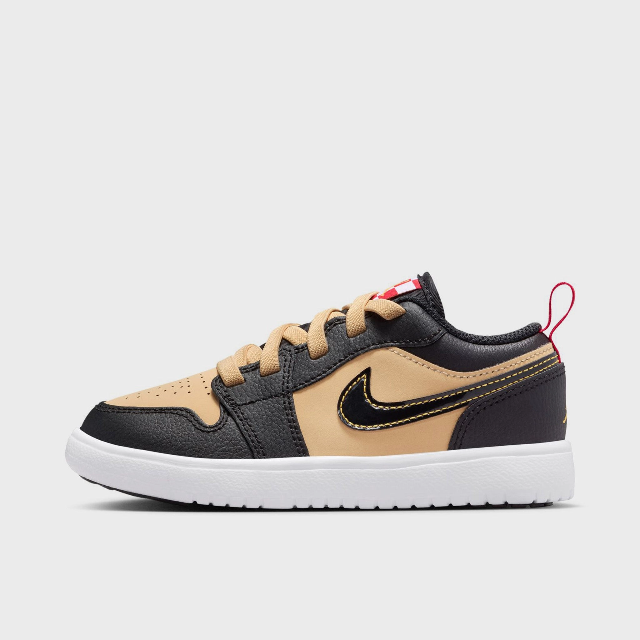 Jordan 1 Low SE PS Sesame / Fire Red - Black Strong Support Lightweight Compression Molded