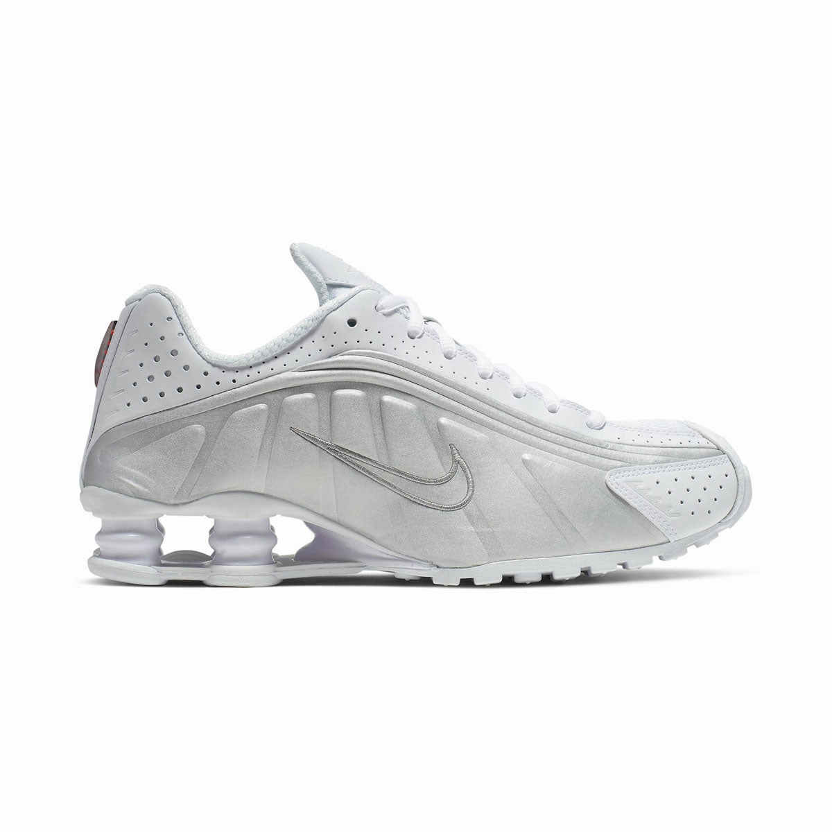 Nike Shox R4 'White Metallic Silver' Women's Shoes recycled - materials trail runner shoes