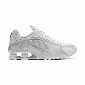 Nike Shox R4 'White Metallic Silver' Women's Shoes recycled - materials trail runner shoes