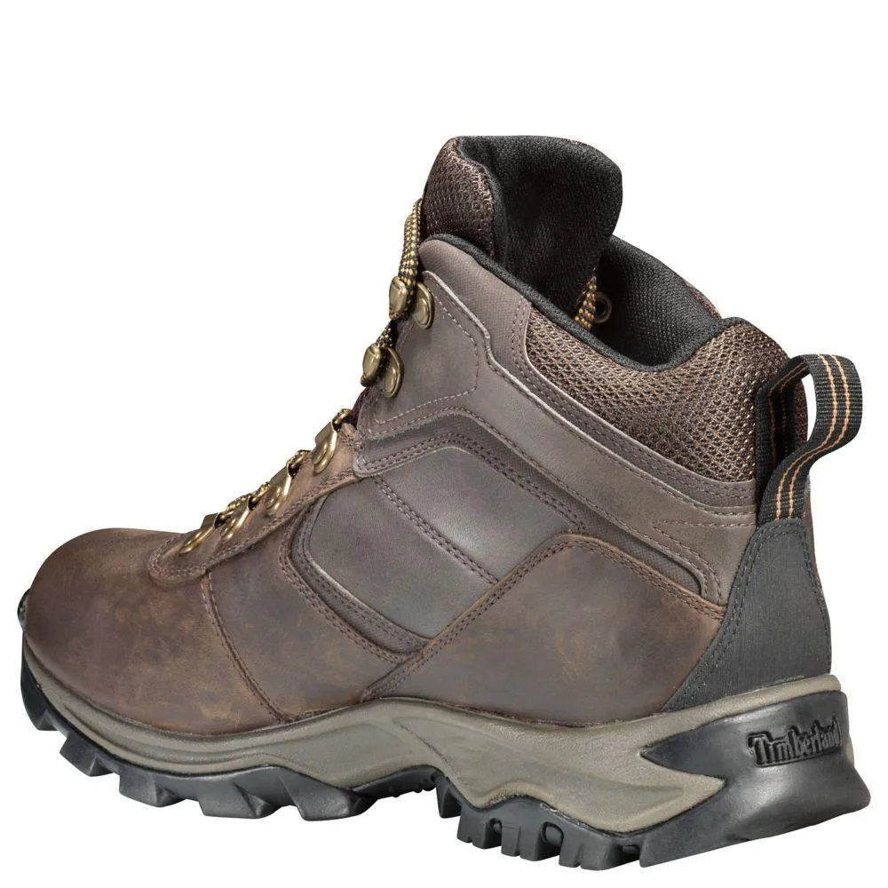 Timberland Men's Earthkeepers Mt. Maddsen Mid  Hiker Brown Waterproof Side Zip Stable Support Weekend Camping