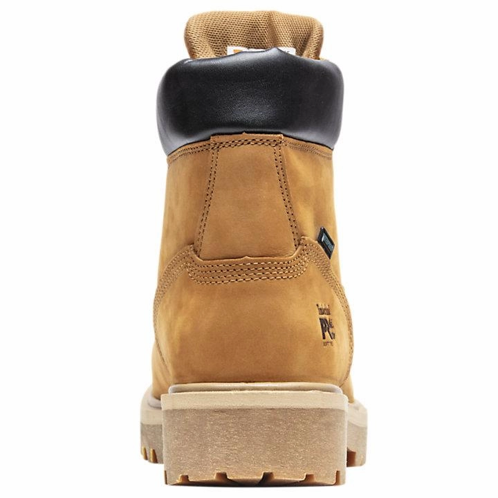 Timberland Men's 65030 PRO Direct Attach 6" Soft Toe Wheat Waterproof Multi Density Midsole