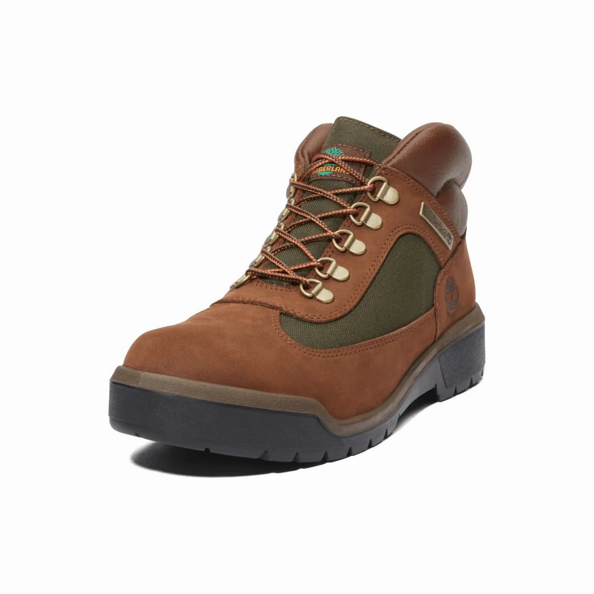 Timberland Men's Field Boot Dark Brown Nubuck Waterproof Cushioned Step River Crossing City Trek