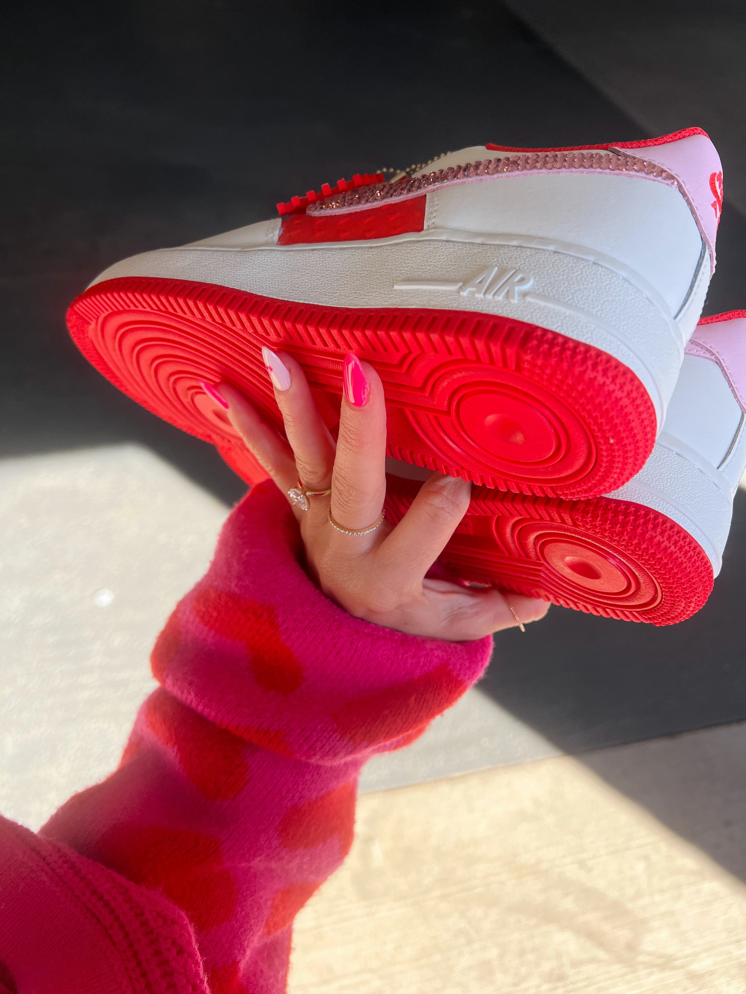 Hearts Edition Swarovski Women??s Air Force 1 Low Shoes High-Performance Fit