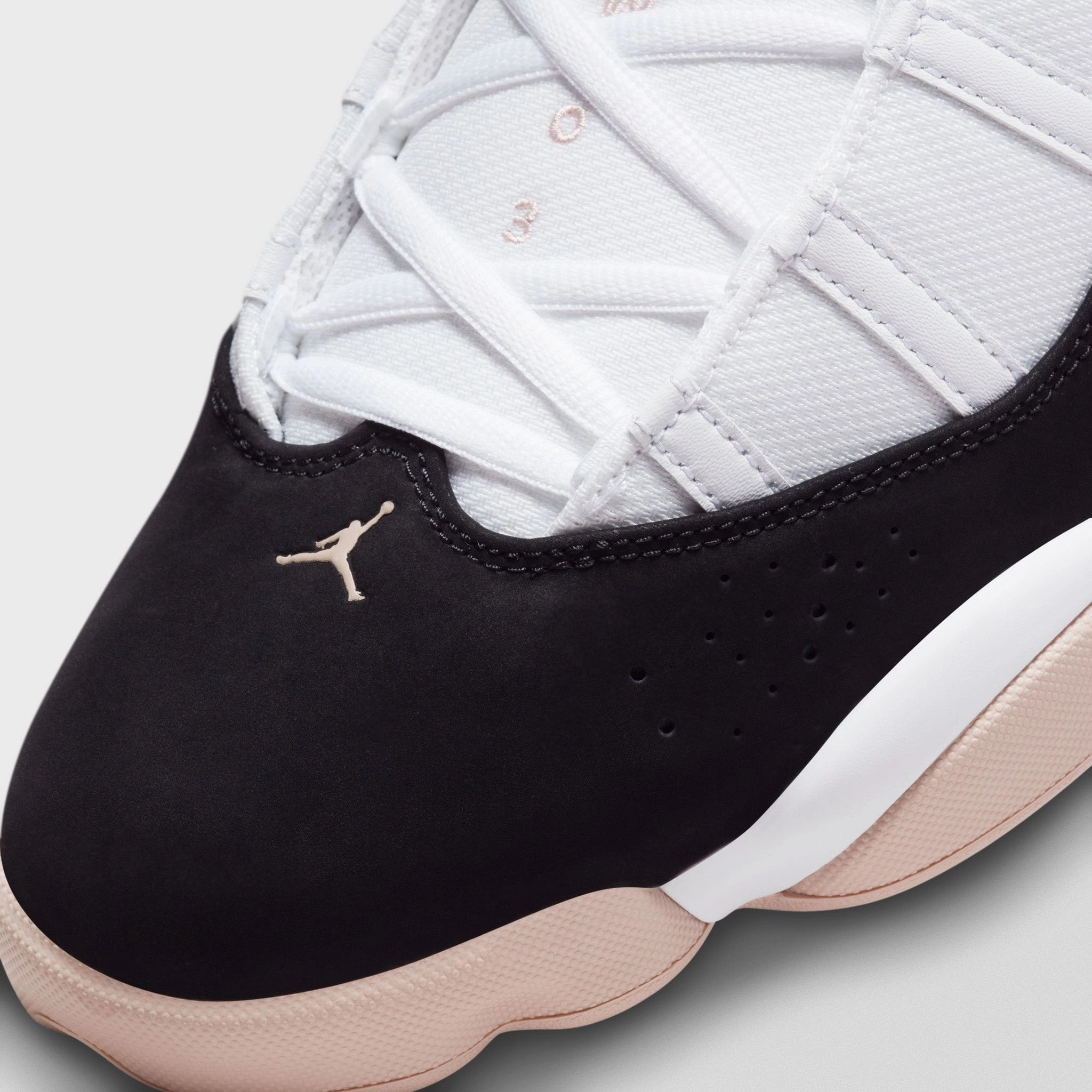 All-Court Grip Jordan 6 Rings White / Black - Fossil Stone