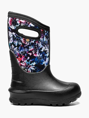 Everyday Protection BOGS Black Multi Real Flower Neo-Classic Boots