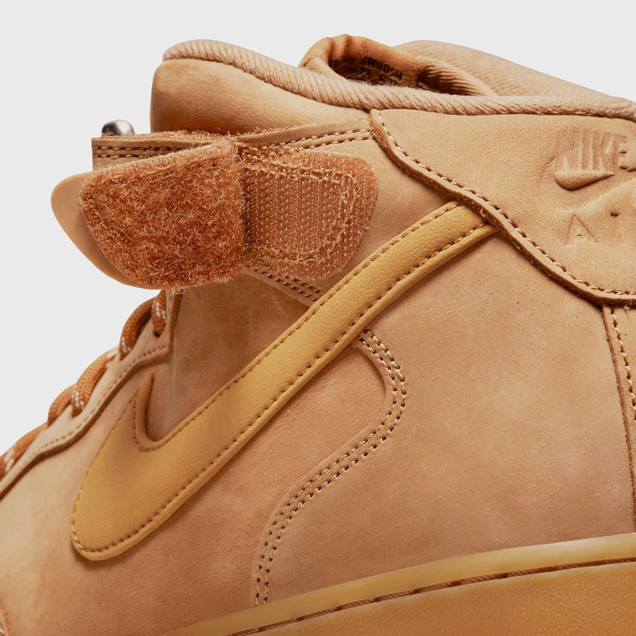 Nike Air Force 1 '07 Mid Flax / Wheat - Gum Light Brown Kinetic Transfer Impact Absorption Foam