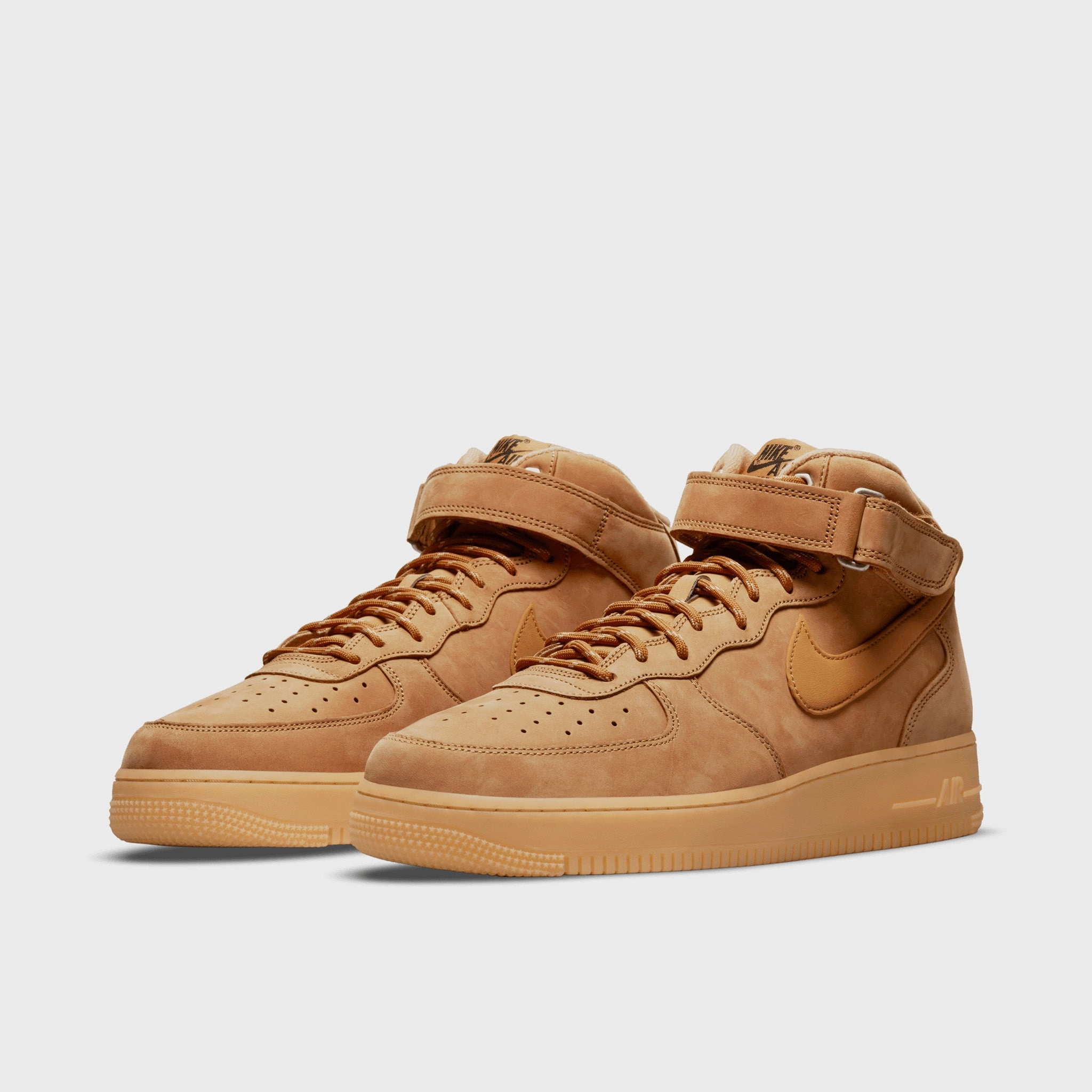 Torsion control Fashionable Look Nike Air Force 1 '07 Mid Flax / Wheat - Gum Light Brown