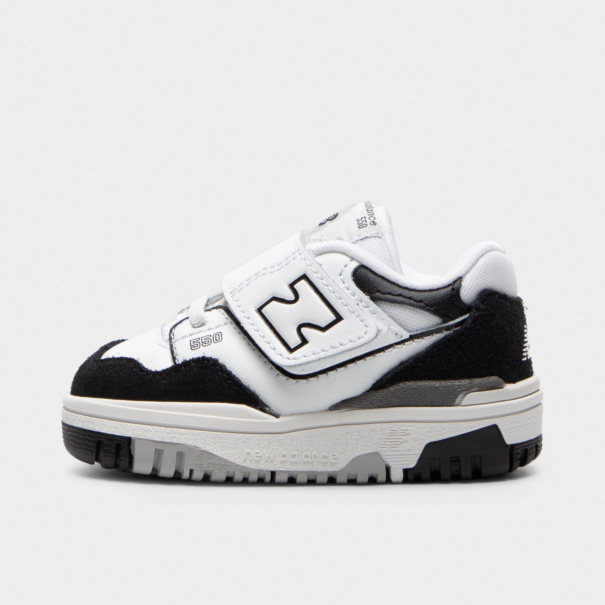 New Balance Infants' IHB550CA White / Black Tensile Fiber Weave Thermoplastic Heel Clips