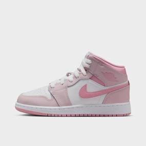 Elevated Comfort Jordan 1 Mid GS Pearl Pink / Medium Soft Pink - White