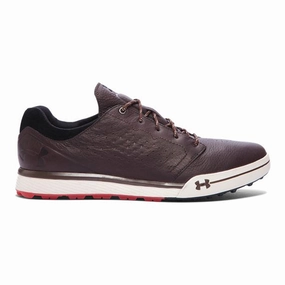 Under Armour Tempo Hybrid Spikeless Golf Shoes Cleveland Brown/Black - 17 Men Easy Comfort