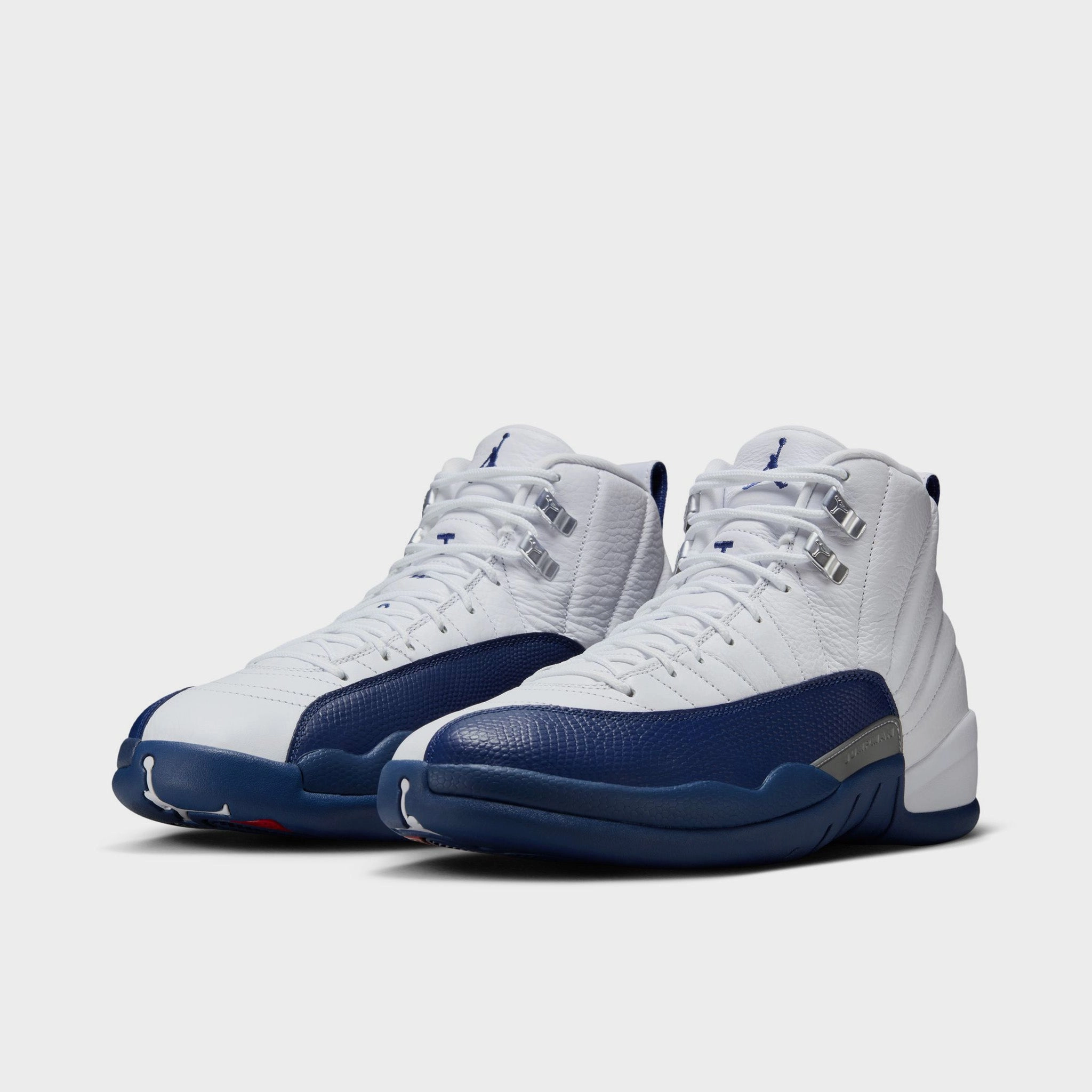 Jordan 12 Retro White / French Blue - Metallic Silver Unified Traction Pods