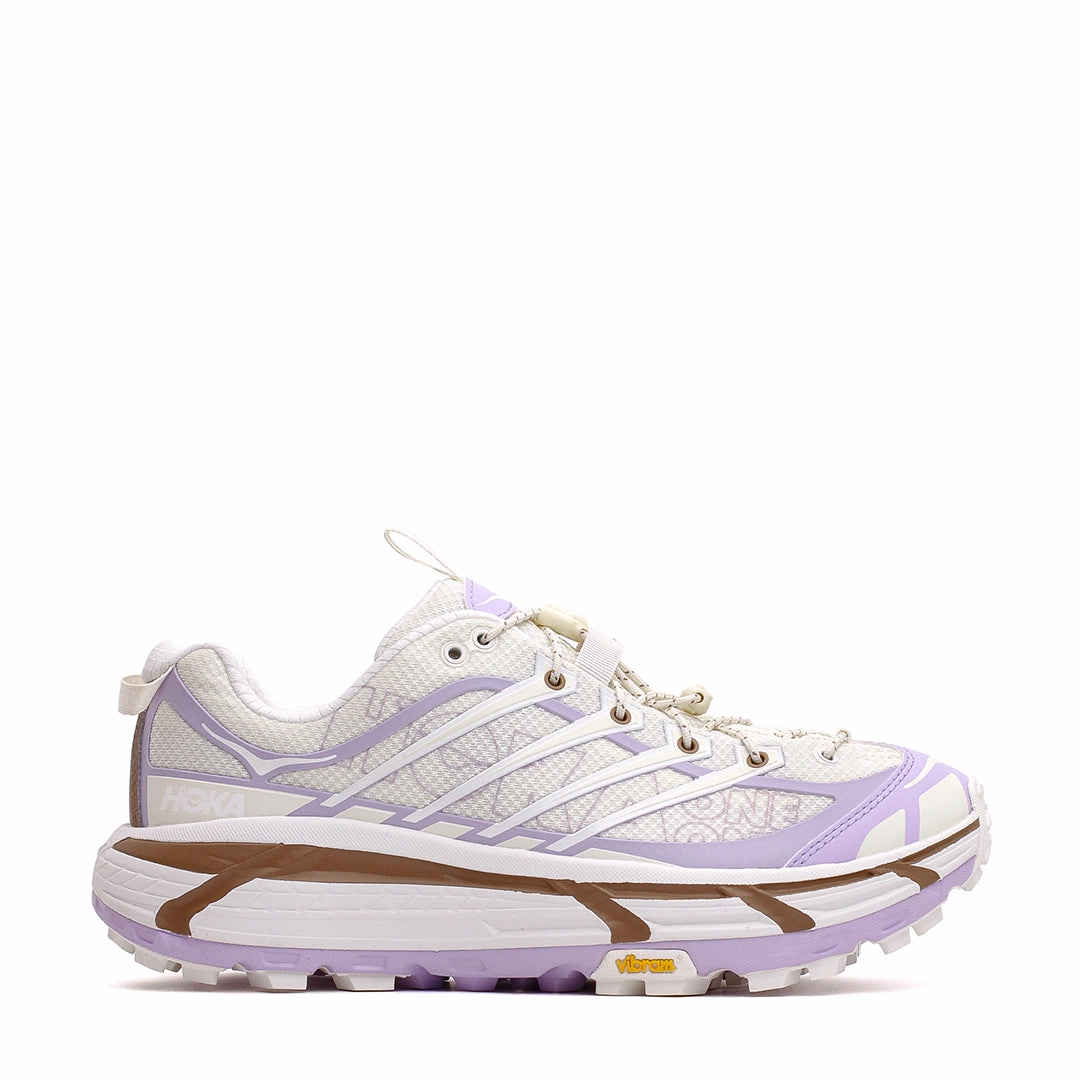Strategic Ventilation Ports Hoka One One Men Mafate Three2 Wordmark Alabaster Iris Flower 1175490-ASF