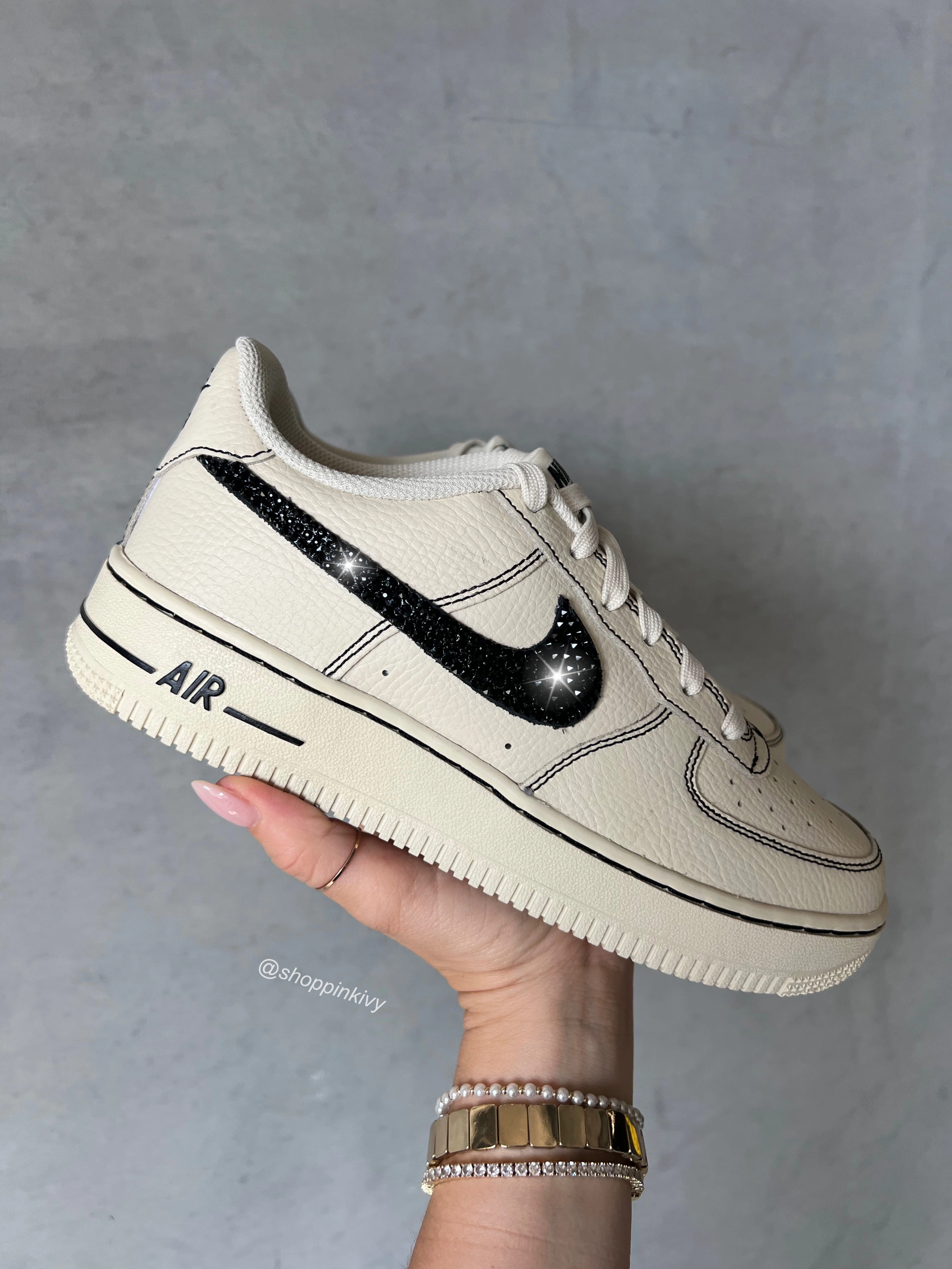 Anti Sweat VINTAGE Swarovski Women??s Air Force 1 Low Shoes