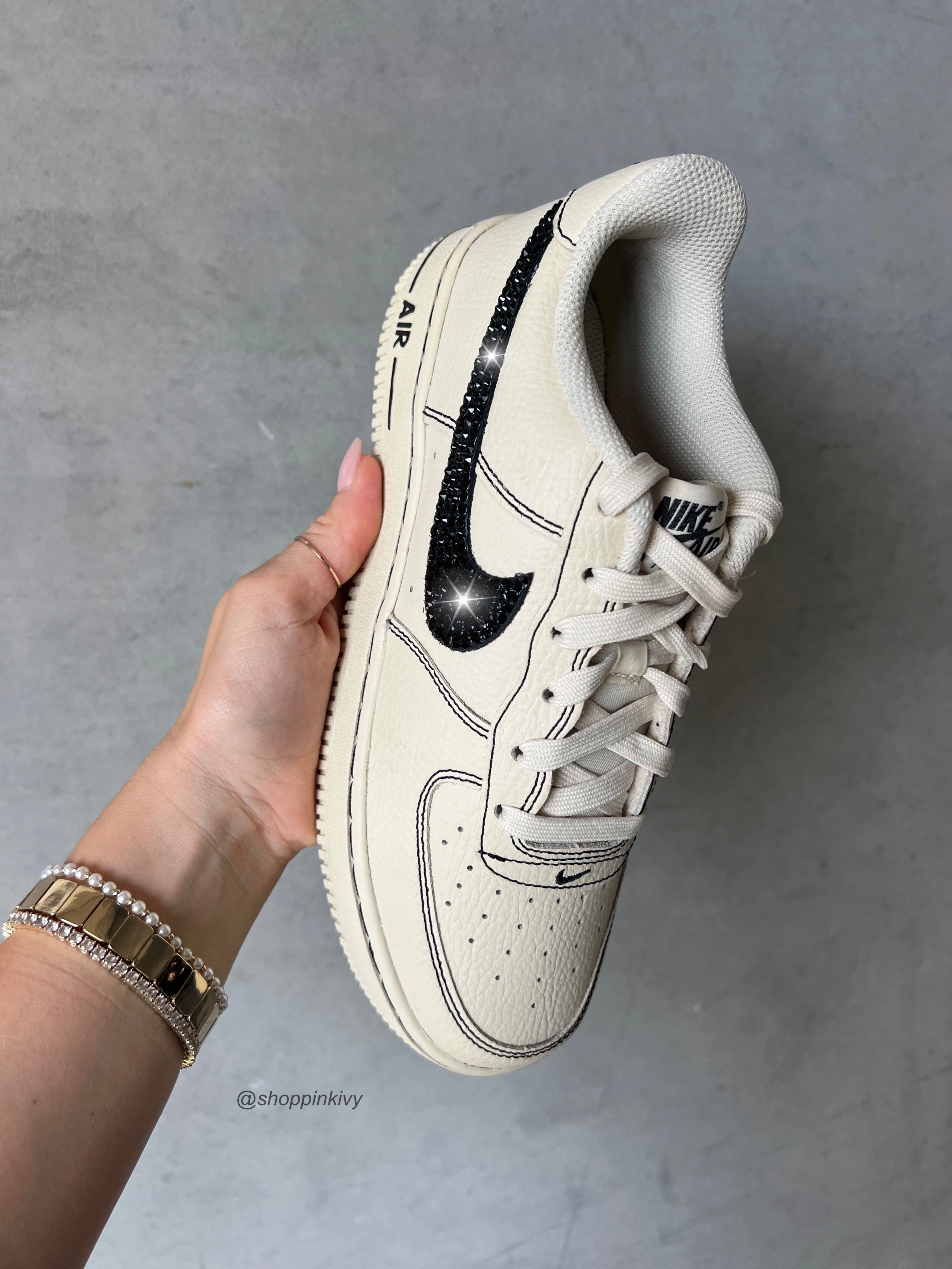 VINTAGE Swarovski Women??s Air Force 1 Low Shoes Seamless Finish