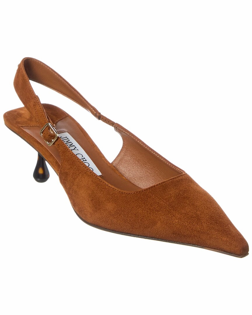Jimmy Choo Amel 50 Suede Slingback Pump Timeless Fashion