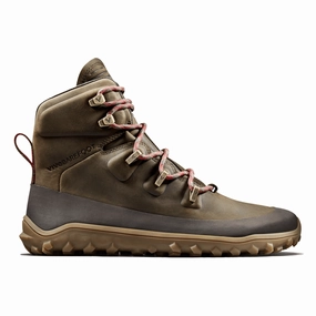 Vivo Barefoot Men's Tracker Boot Bracken Waterproof Leather Cozy Footwear