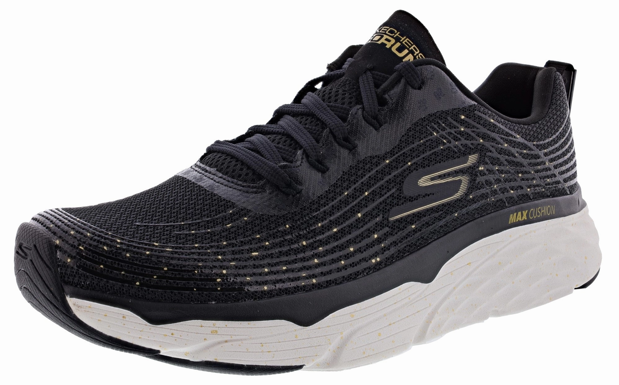 Hyper Compression EVA Foam ankle - support running wear Skechers Men's Max Cushioning Elite Commemoration Lace up Running Shoes