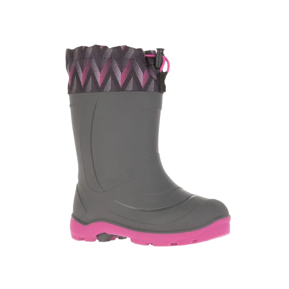 Kamik Charcoal/Magenta Snobuster 2 Boot Subtle Finish Stretchable Material