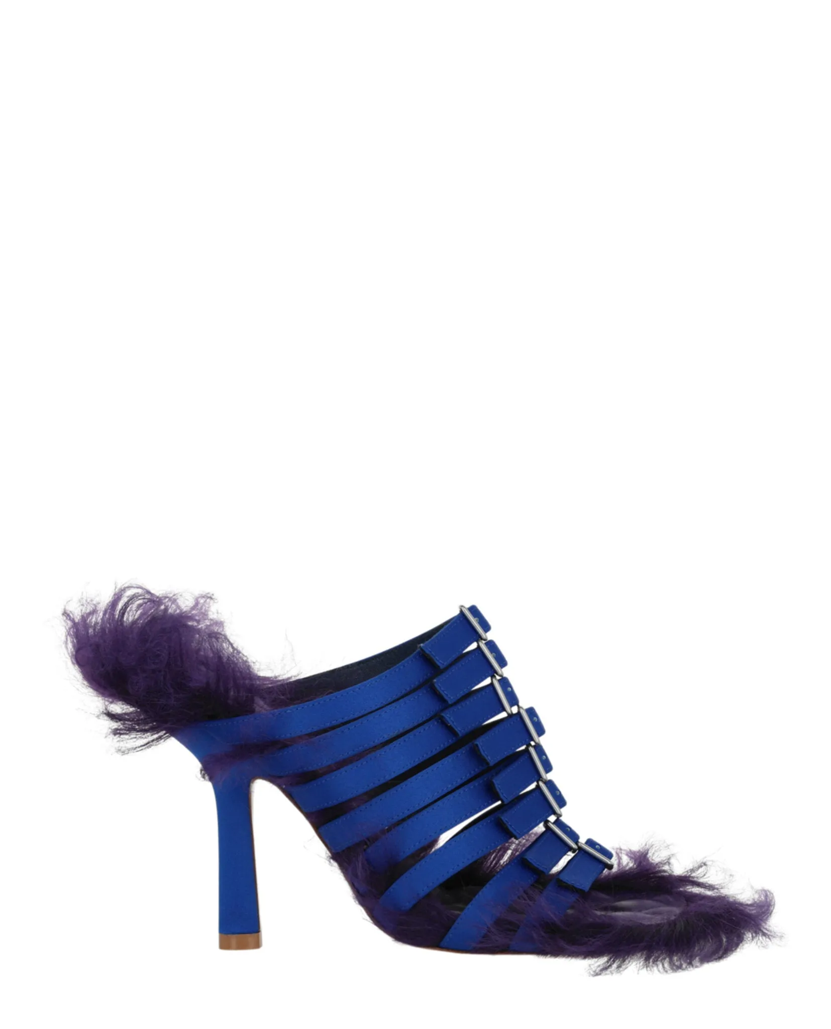 Peep Toe Fall Boots Fox Strap Heels