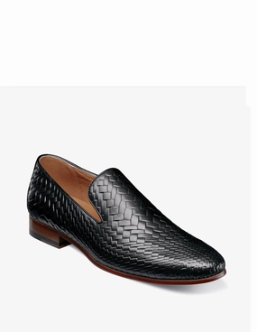Wilton Plain Toe Slip On Shoe In Black Neutral Office
