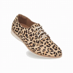 Cushioned Support Business Travel Women's Derby Shoes In Leopard