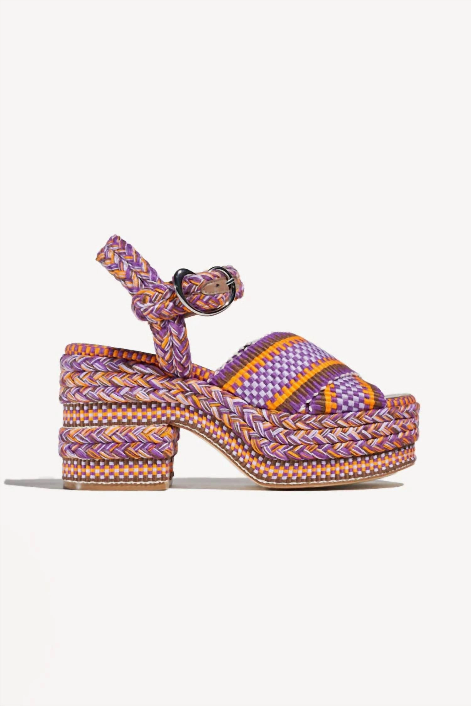 Women's Gala Platform Sandals In Orange Luxury Look