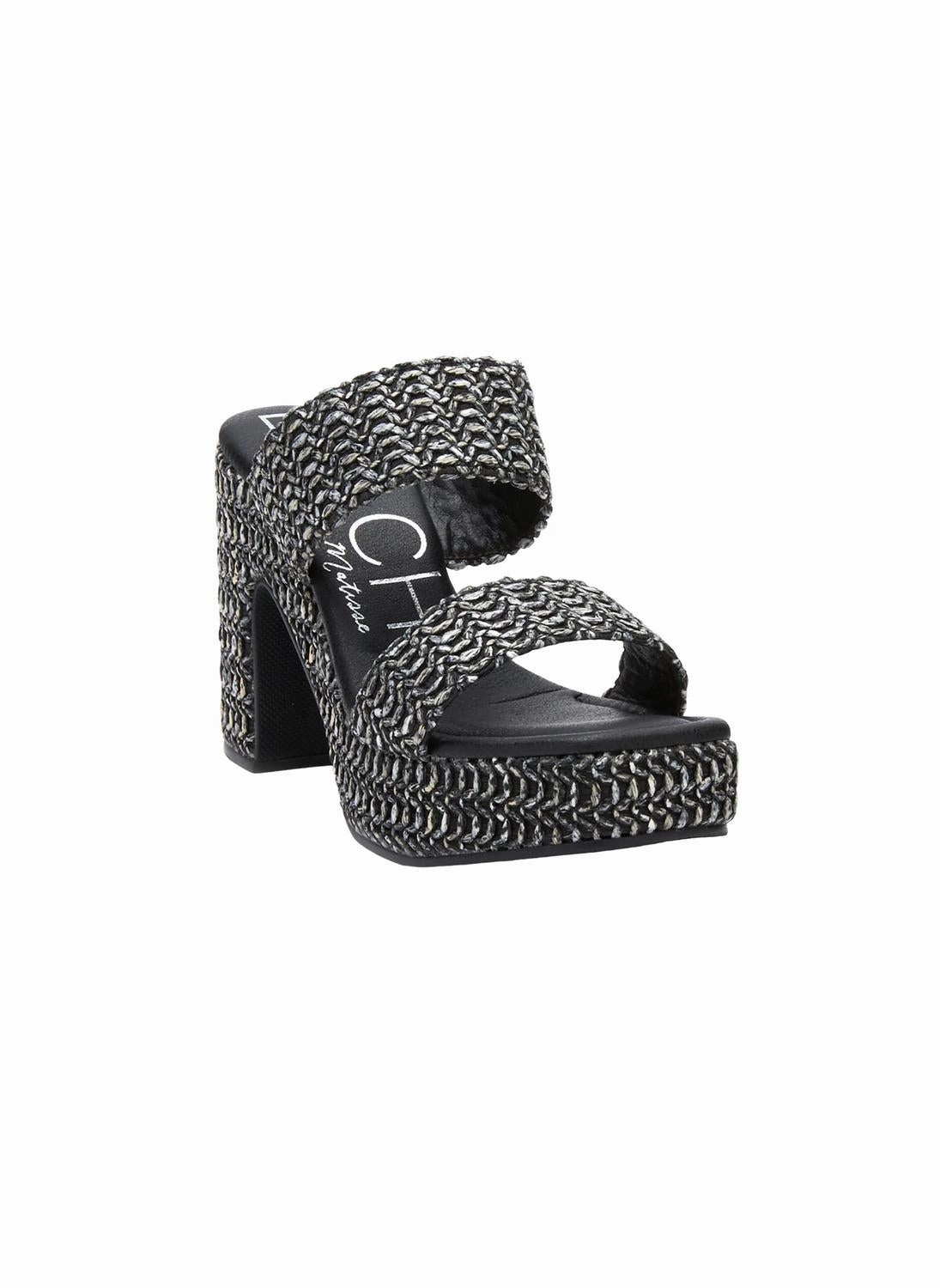Women's Gem Platform Block Heel In Black Long Walk
