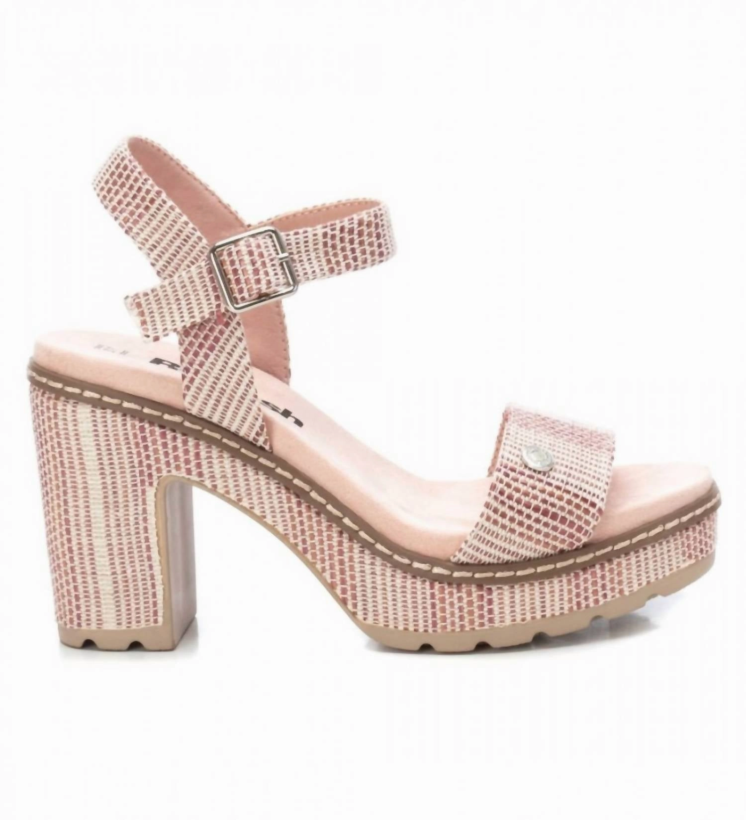 Luxury Craft Gala Glam Women's Heeled Platform Sandals In Nude