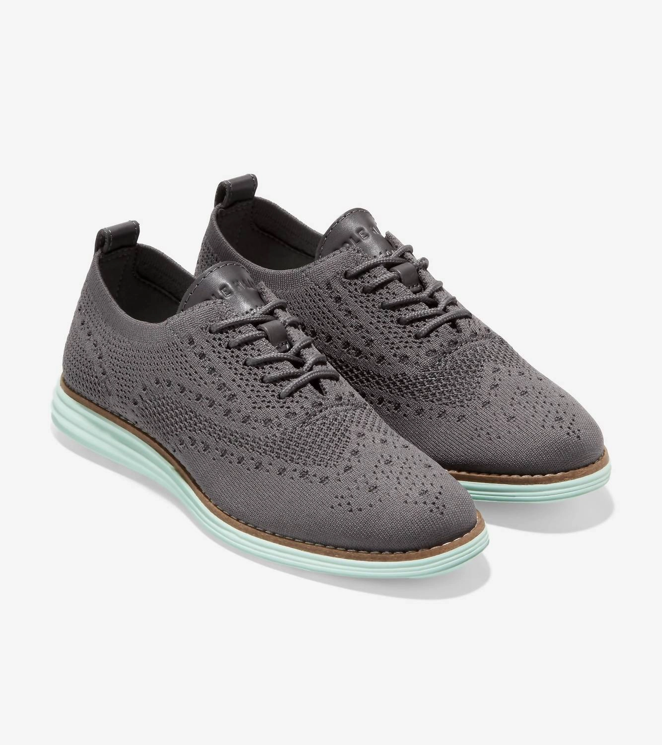 Chic Step Shoes Comfort Walking Shoes Women's Og Grand Stitchlite Wing Oxford In Dark Pavement