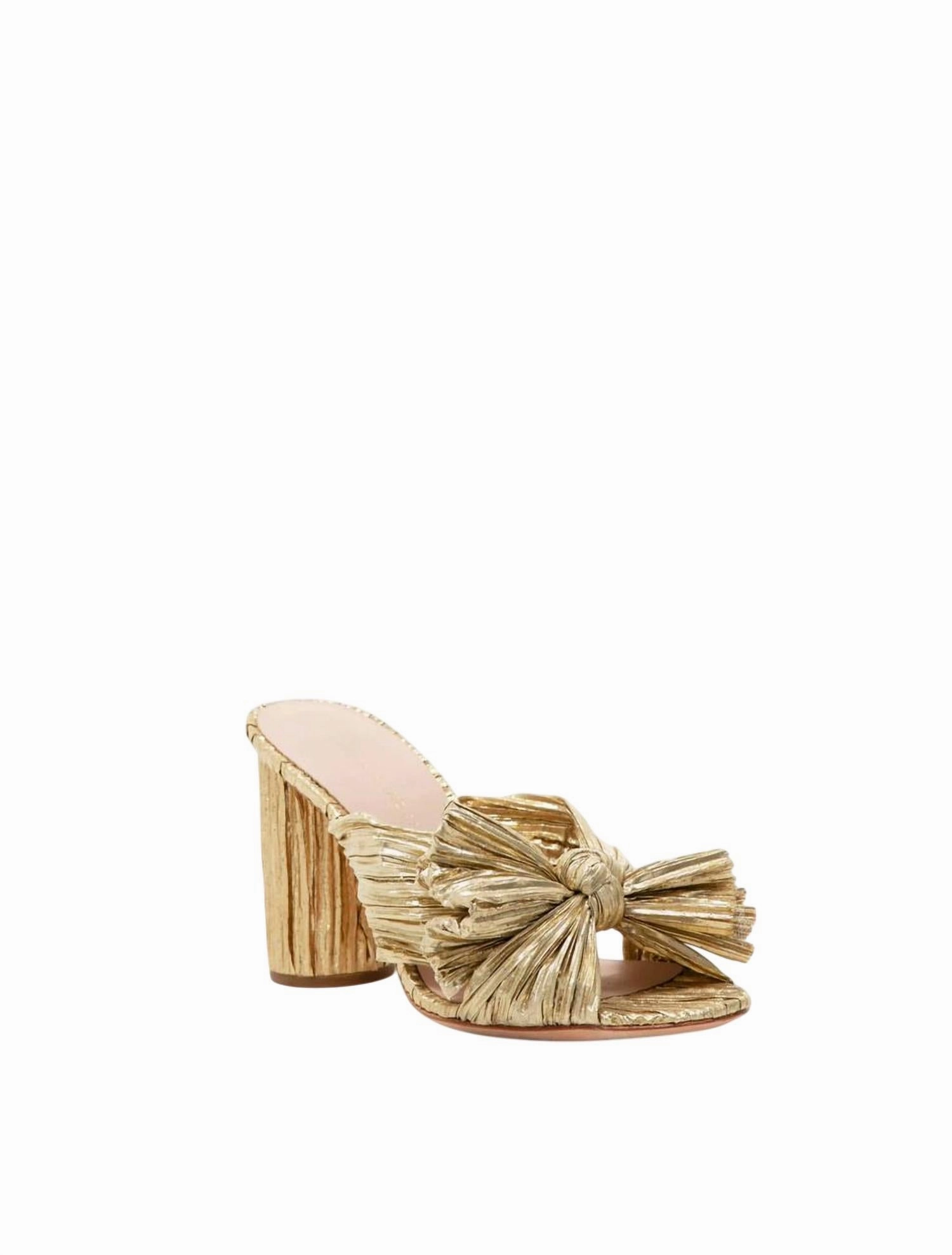 Women's Penny Bow Heel In Gold Special Touch Long Walk