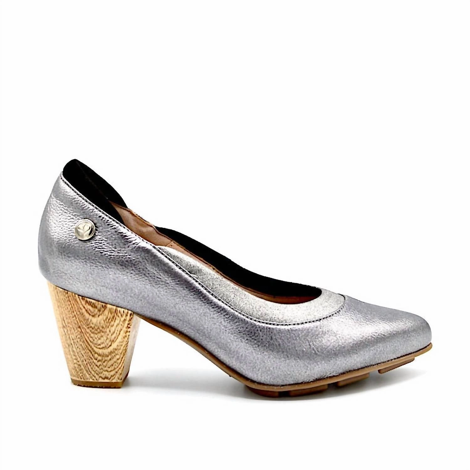 Retro design Women's Rhyme Mid Heels In Sterling Leather