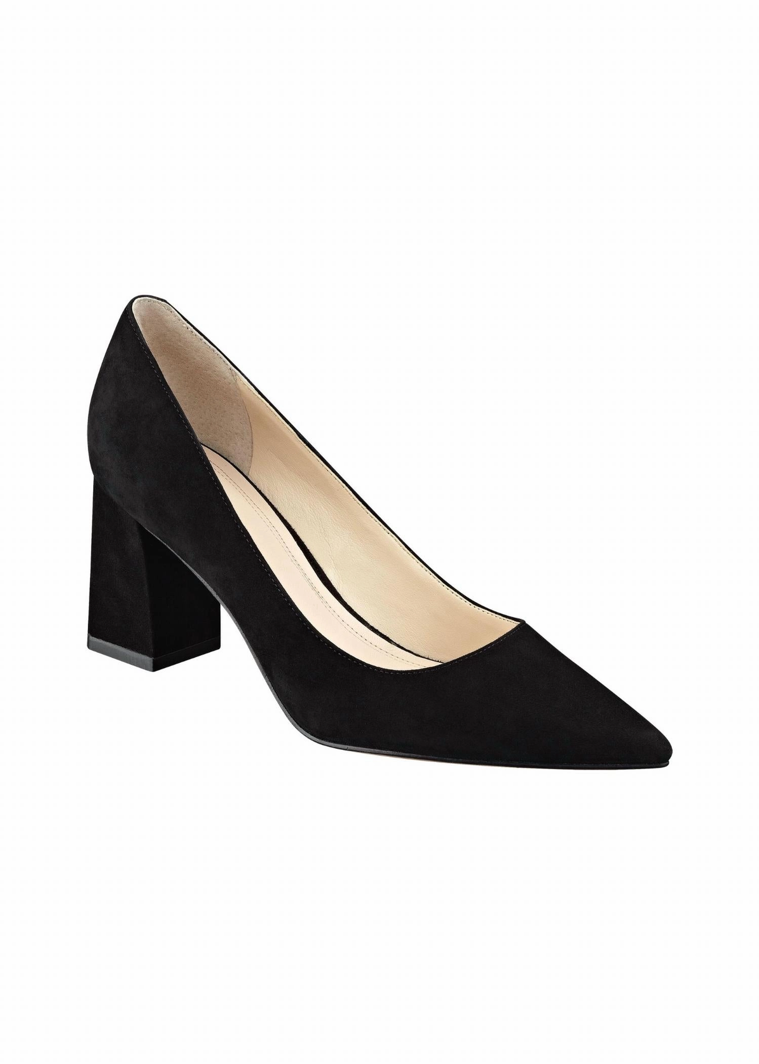 Women's Zala Suede Pump Heels In Black Suede Bold Spark